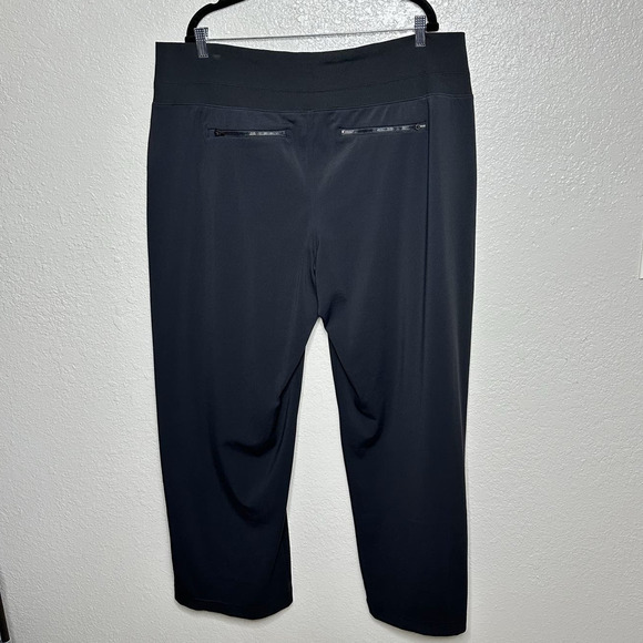 Athleta Venice High Rise Wide Leg Pants Pull On Black Women 2X - Picture 3 of 9